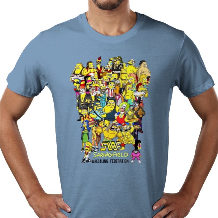 The Simpsons — WWF Parody T-Shirt