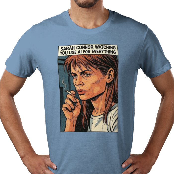 Terminator's Sarah Connor Watching You Use AI T-shirt