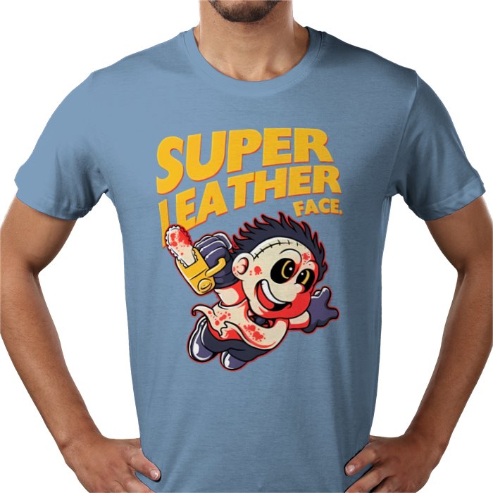 Texas Chainsaw Massacre x Super Mario Bros - Super Leatheface T Shirt