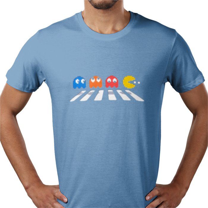 Pacman & The Beatles - Abby Road T-shirt