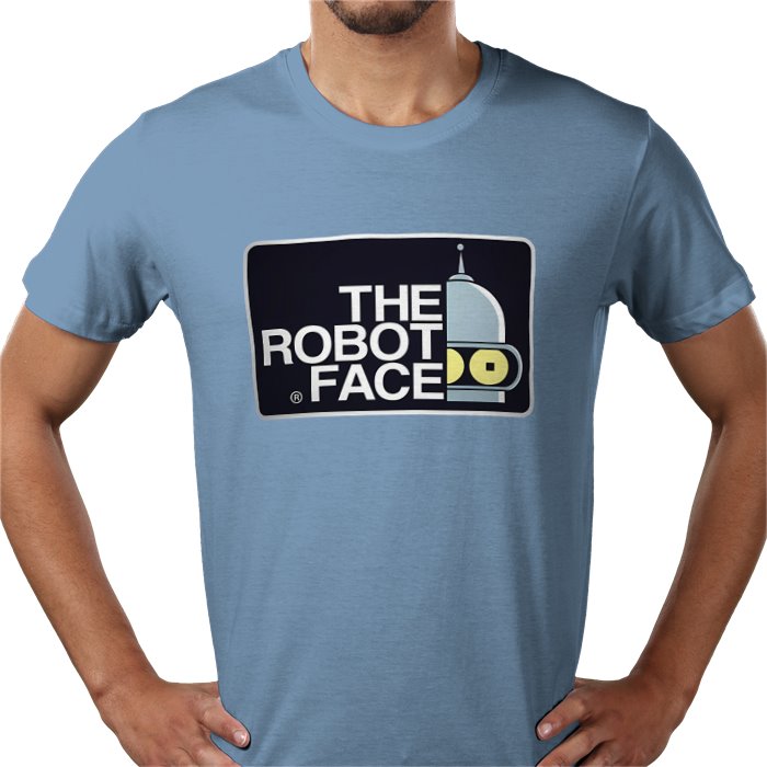 Futurama x The North Face Parody - The Robot Face T-Shirt