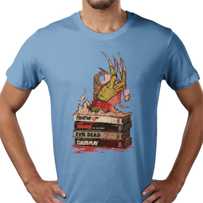 VHS Horror Tapes - Freddy Theme T Shirt