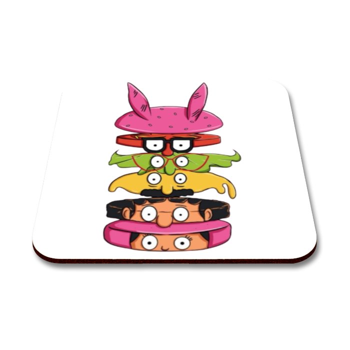 Bobs Burgers - Sliced Burger Coasters