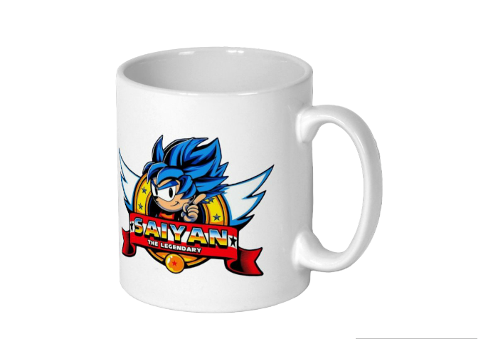 Sonic & Dragonball Z - Sonic The Saiyan Mug