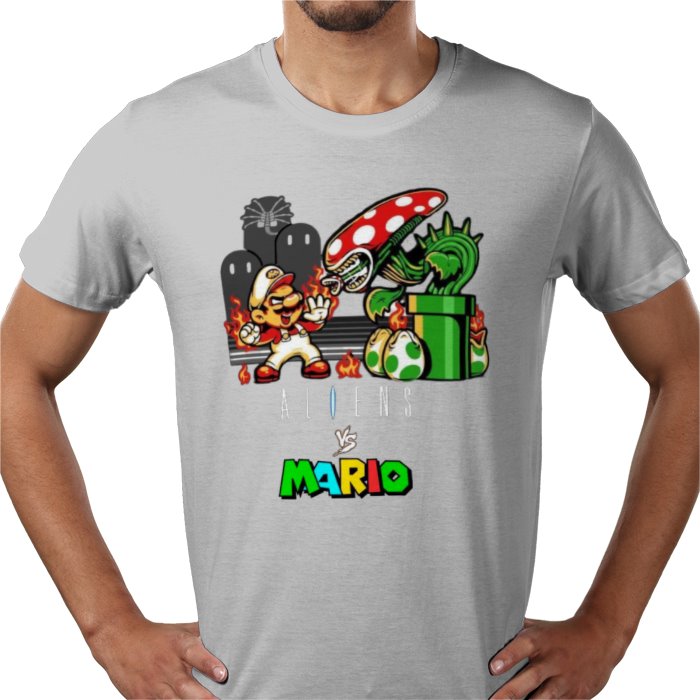 Super Mario x Aliens - Aliens Vs Mario T-shirt