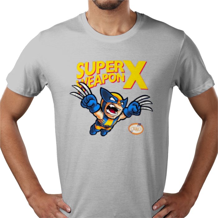 Super Mario Bro's & Wolverine - Super Weapon X T-shirt