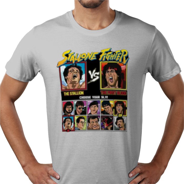 Sylvester Stallone & Street Fighter - Stallone Fighter T-shirt