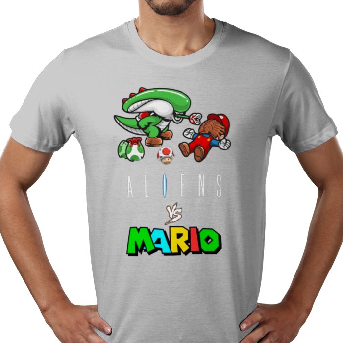 Super Mario x Aliens - Aliens Vs Mario T-shirt