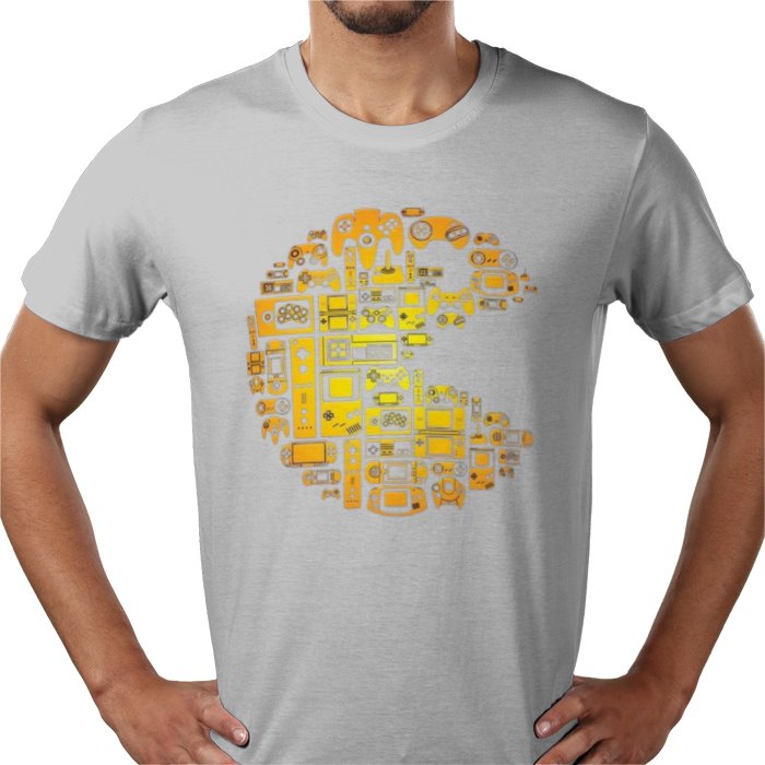 Pac-Man Tech Collage T-Shirt