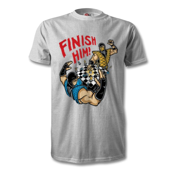 Mortal Kombat - Finish Him Chess T-shirt