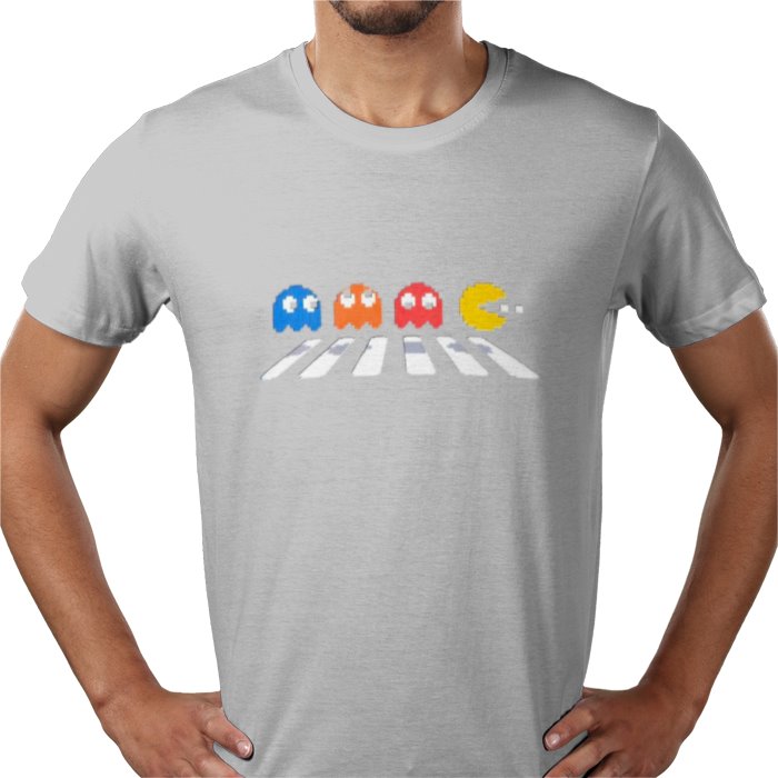 Pacman & The Beatles - Abby Road T-shirt