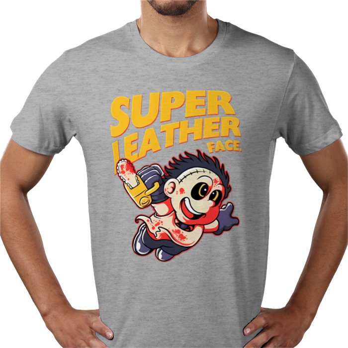 Texas Chainsaw Massacre x Super Mario Bros - Super Leatheface T Shirt