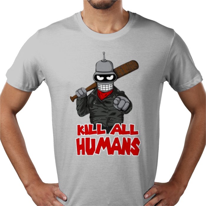 Futurama x The Walking Dead - Kill All Humans T-shirt