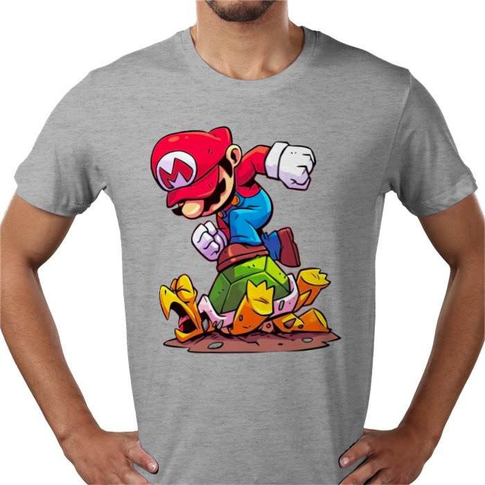 Super Mario Bros — Mario Crushing Turts T-Shirt