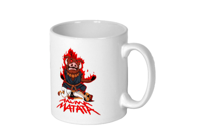 Timone & Pumba & Street Fighter - Akuma Matata Mug