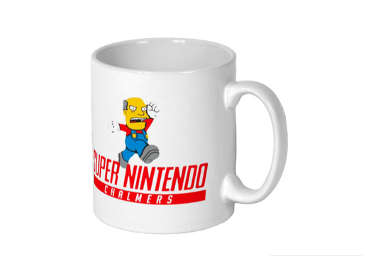 Super Nintendo & Super Mario Bro's & The Simpsons - Super Nintendo Chalmers Mug