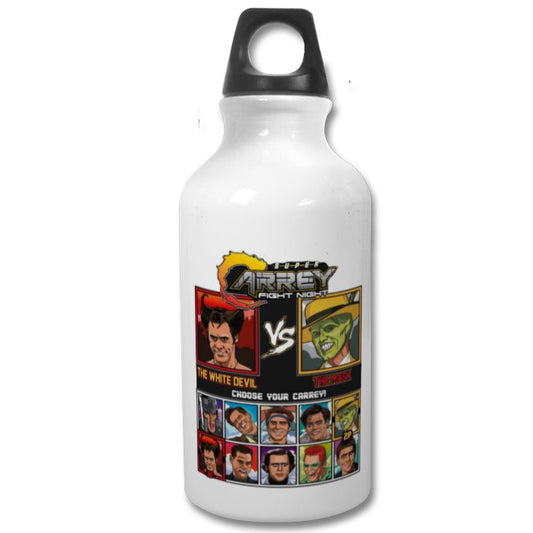 Jim Carrey & Fight Night & Street Fighter - Super Carrey Fight Night Water Bottle