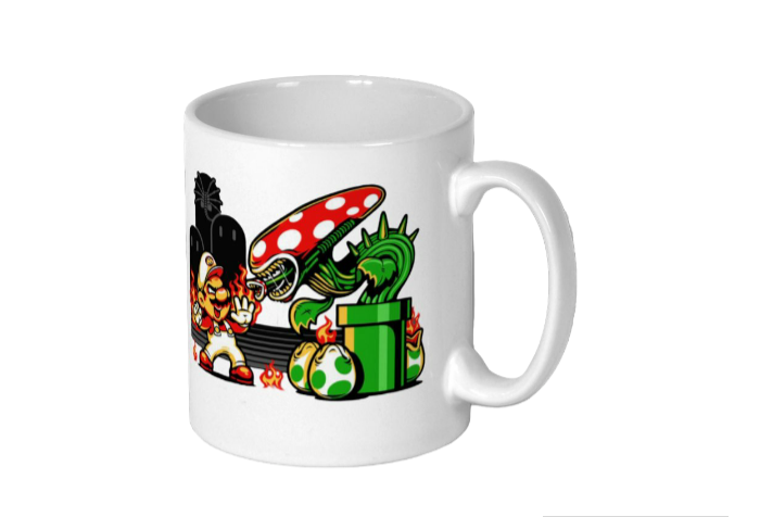 Super Mario Bro's & Alien - Mario Vs Alien Mug