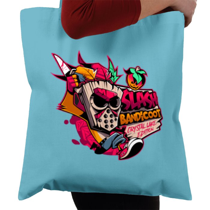 Crash Bandicoot & Friday 13th - Slash Bandicoot Tote Bag