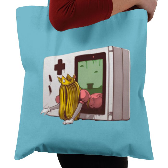 Nintendo Game Boy & Super Mario Bro's & The Ring - Princess Samara Tote Bag