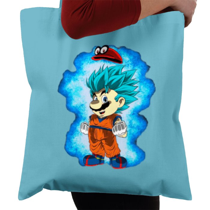 Dragonball Z & Super Mario Bro's - Saiyan Bro's Tote Bag