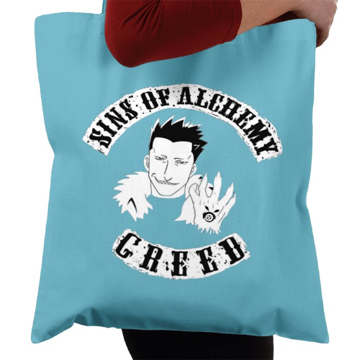 Full Metal Alchemist x Sons Of Anarchy - Sins Of Greed Tote Bag