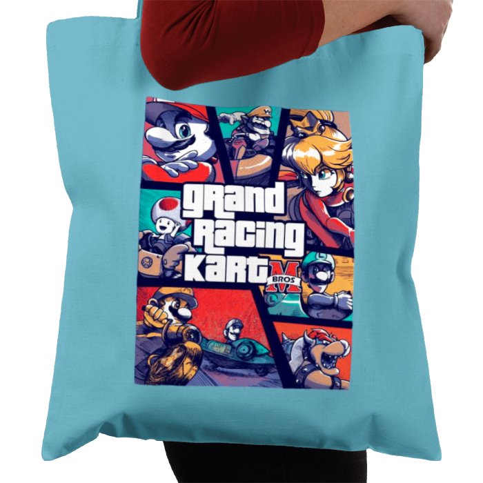 Mario Kart & Grand Theft Auto - Grand Kart Racing Tote Bag