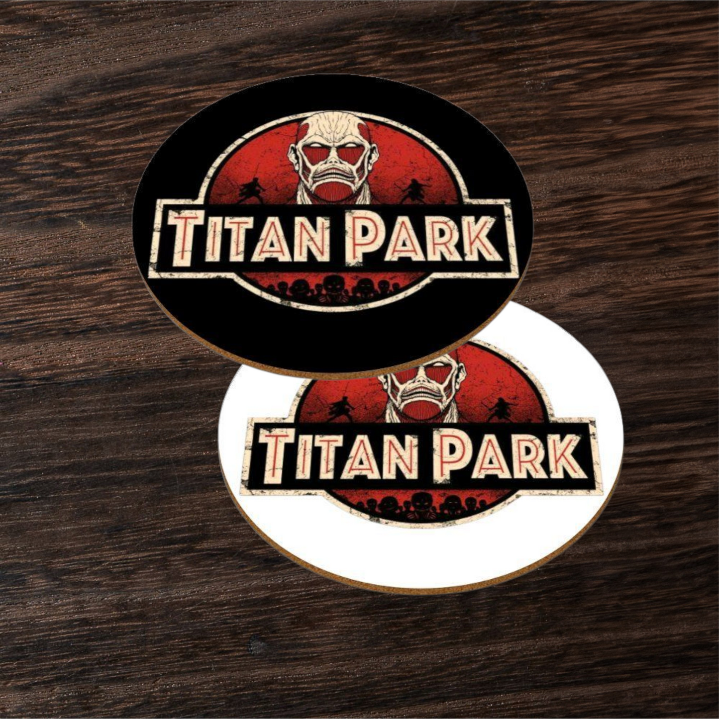 Titan Park Round Coasters