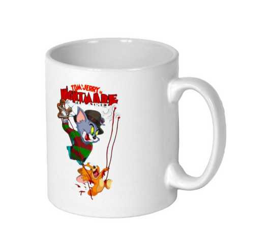 Tom & Jerry & A Nightmare On Elm Street - Freddy & Jerry Mug