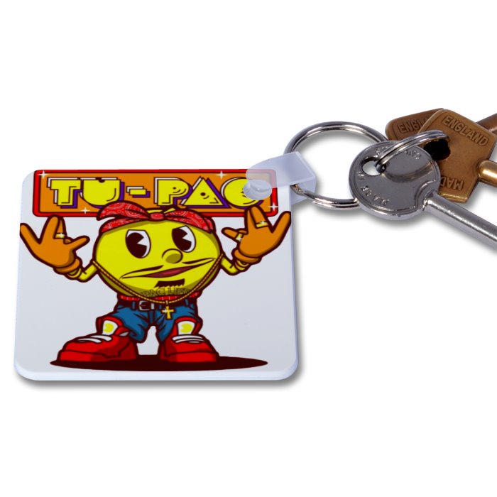 Pac-Man x Tupac Keyring