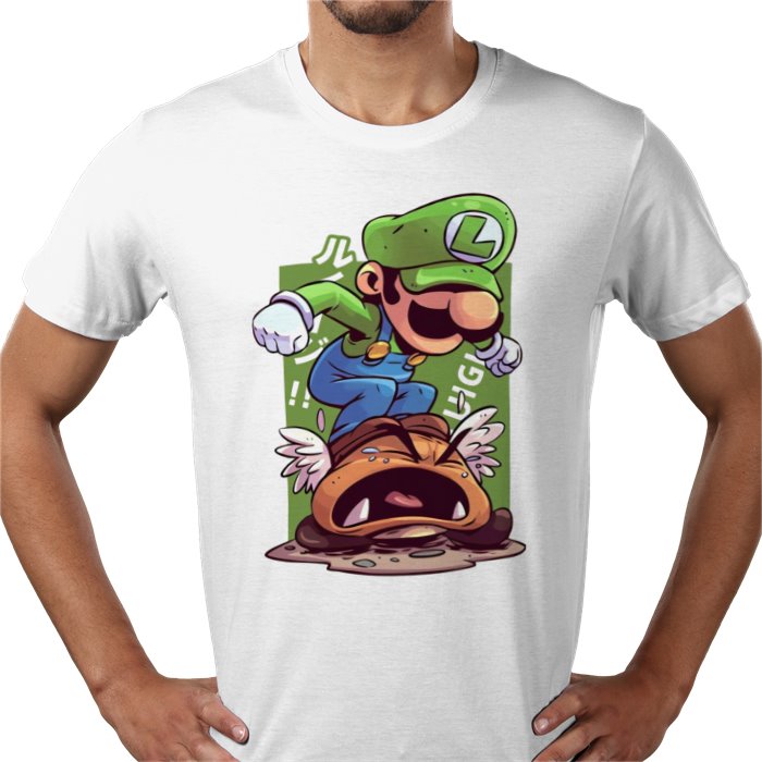 Super Mario Bros — Luigi Crushing Turts T-Shirt