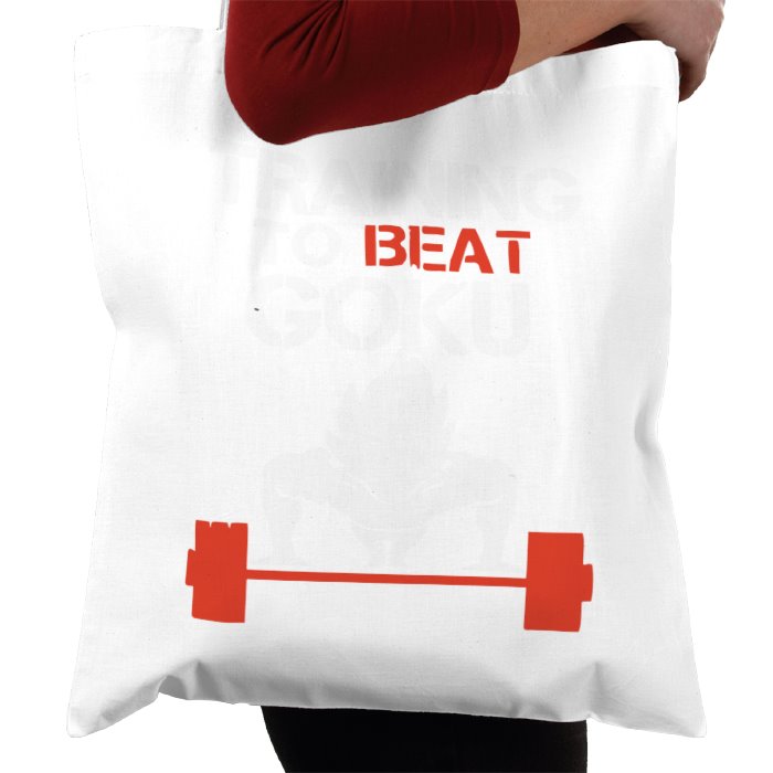 Dragonball Z - Training To Beat Goku Tote Bag
