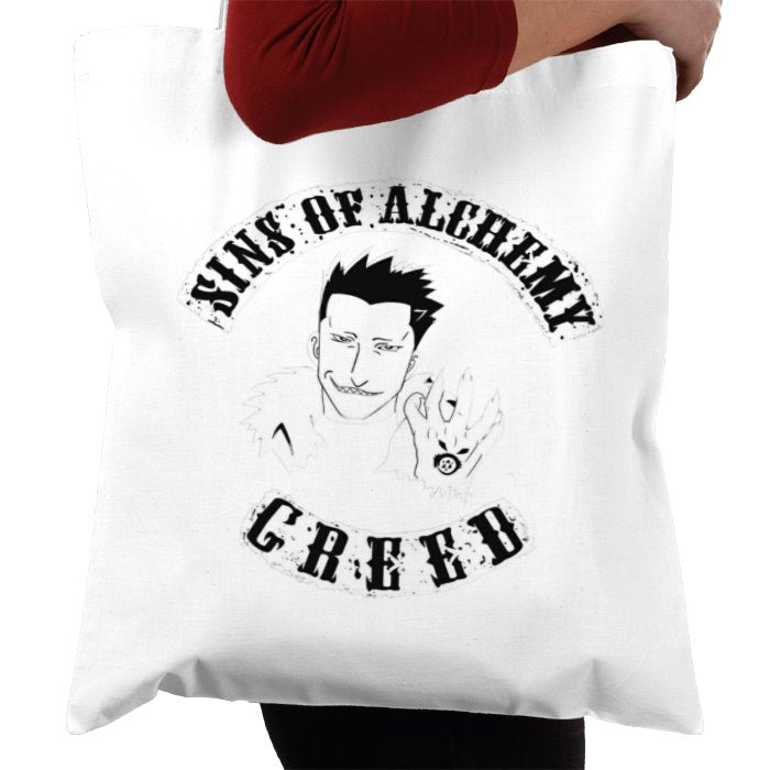 Full Metal Alchemist x Sons Of Anarchy - Sins Of Greed Tote Bag