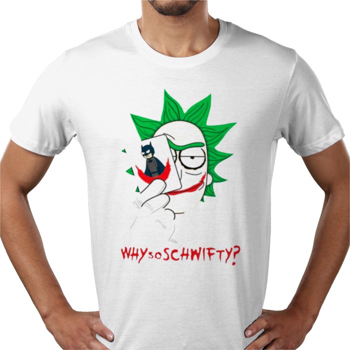 Rick & Morty & Batman - Why So Schwifty T-shirt