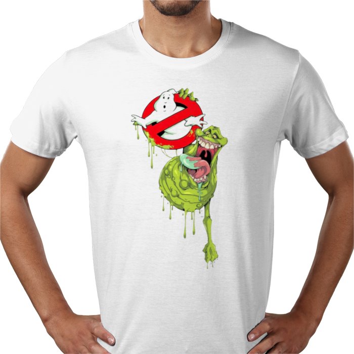 Ghostbusters - Slimer & Logo T-shirt