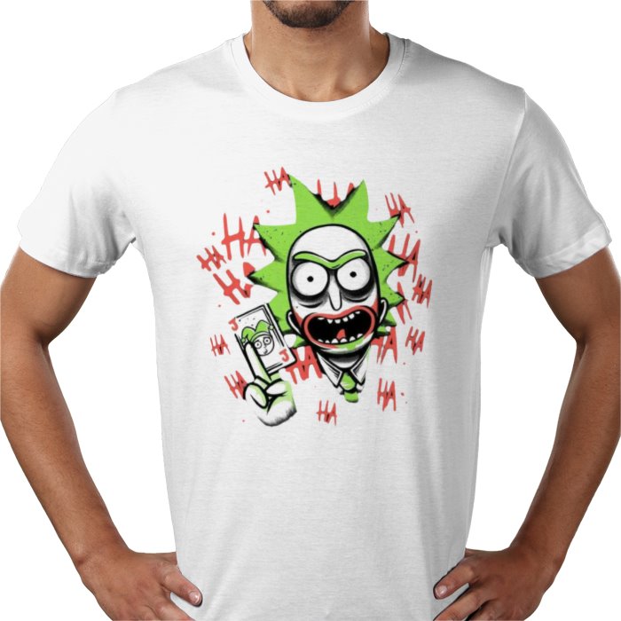 Rick & Morty & Batman - Laughing Rick T-shirt