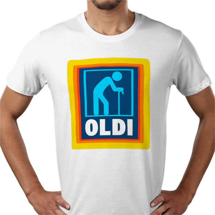 ALDI Parody OLDI T-shirt