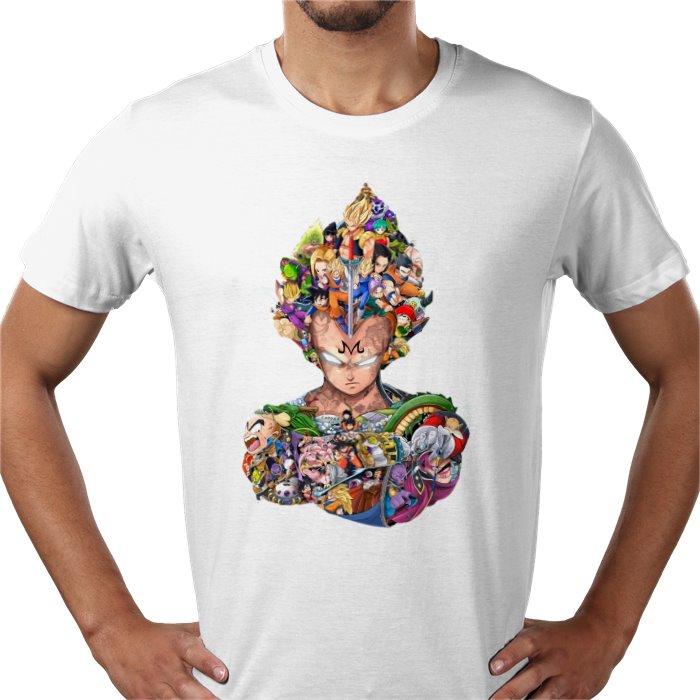 Dragon Ball Z - Vegeta Collage T-Shirt