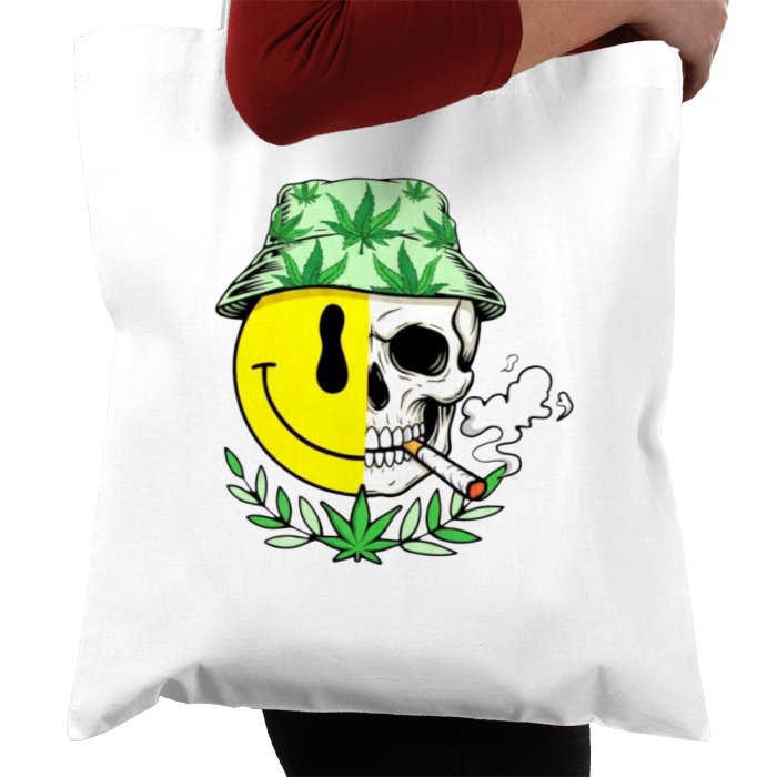 Emoji Skull Tote Bag