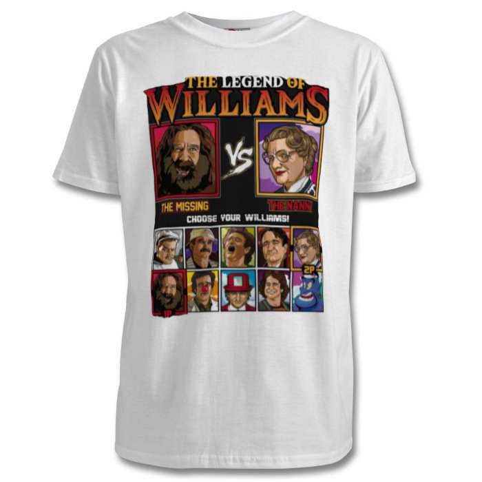 Robin Williams & The Legend Of Zelda -The Legend Of Williams T-shirt