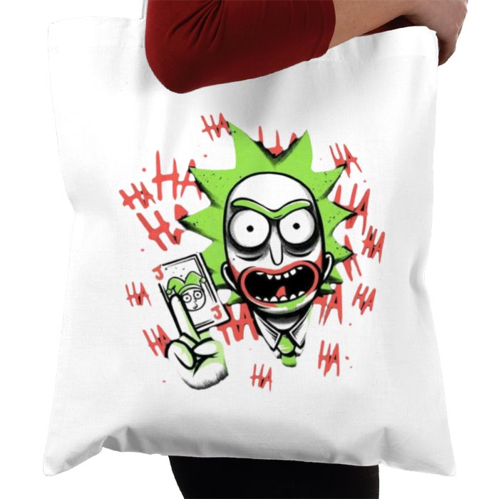 Rick & Morty & Batman - Joker Rick Tote Bag