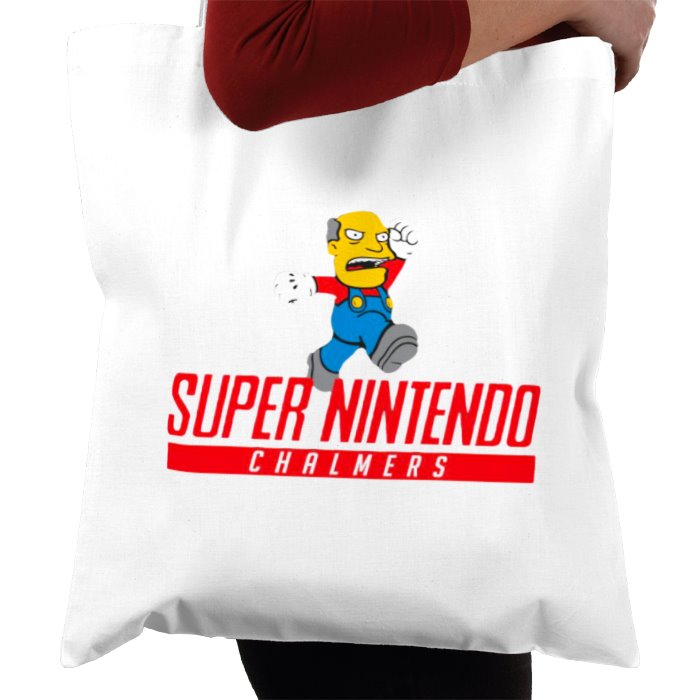 Super Nintendo & Super Mario Bro's & The Simpsons - Super Nintendo Chalmers Tote Bag