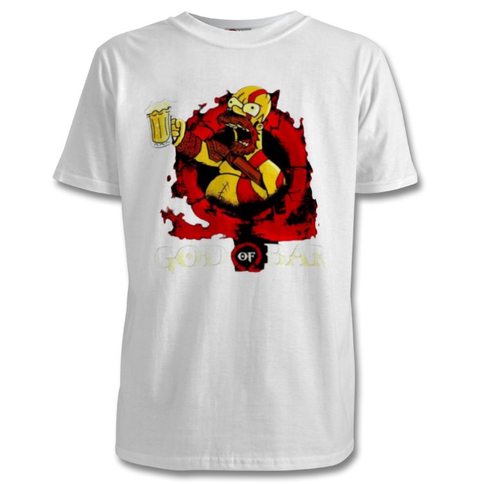 The Simpsons & God Of War - God Of Bar T-shirt