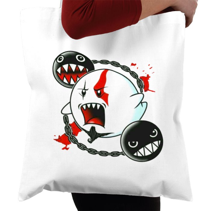 Super Mario Bro's x God Of War - God Of Ghosts Tote Bag