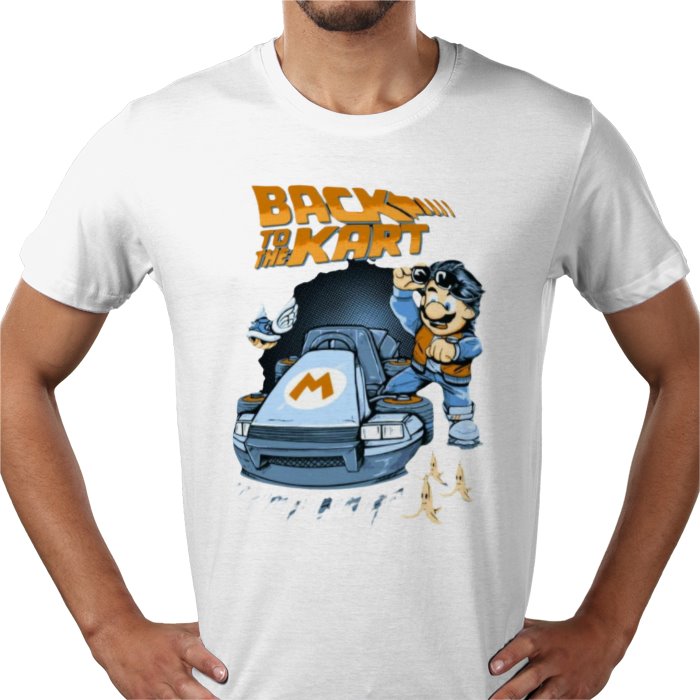 Mario Kart & Back To The Future - Back To The Kart T-Shirt