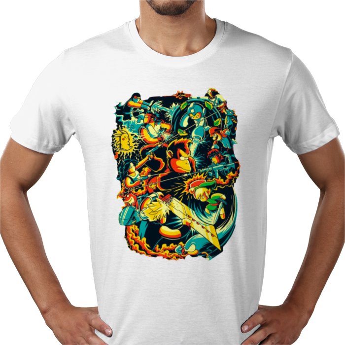 Retro Gamer Collage T-Shirt