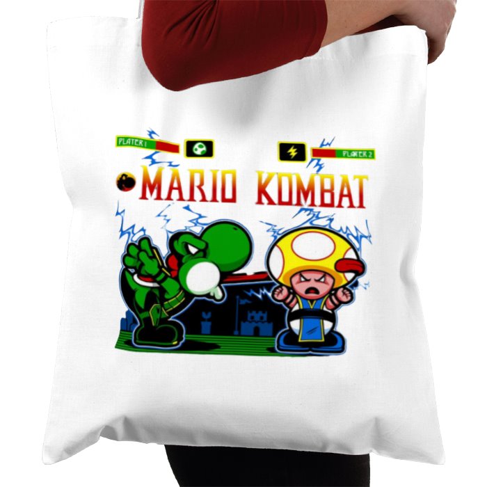 Super Mario Bro's & Mortal Kombat - Mario Kombat Tote Bag