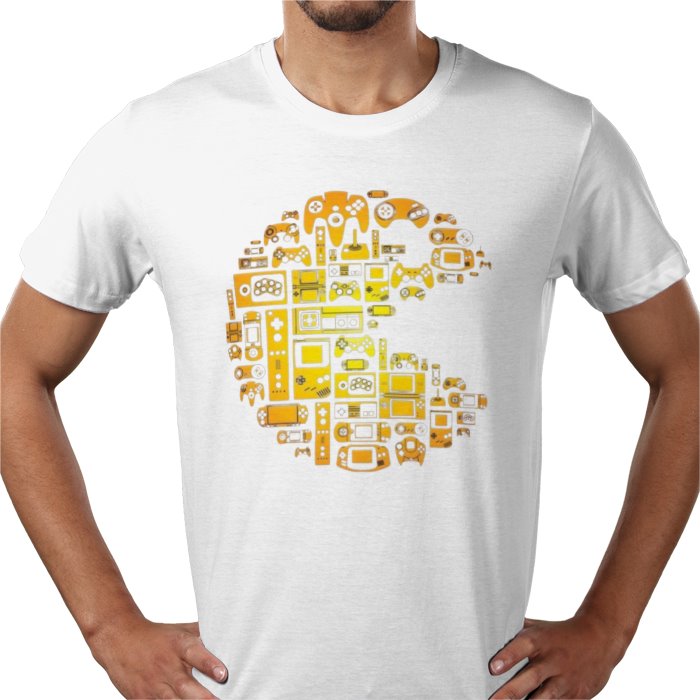 Pac-Man Tech Collage T-Shirt
