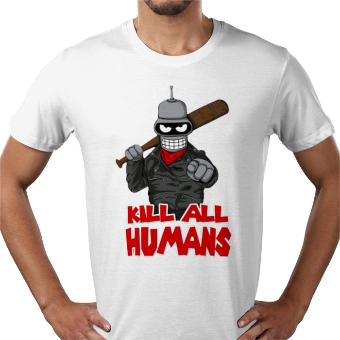 Futurama x The Walking Dead - Kill All Humans T-shirt