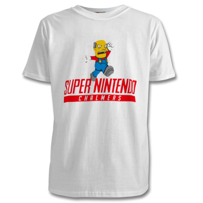 Super Nintendo & Super Mario Bro's & The Simpsons - Super Nintendo Chalmers T-shirt